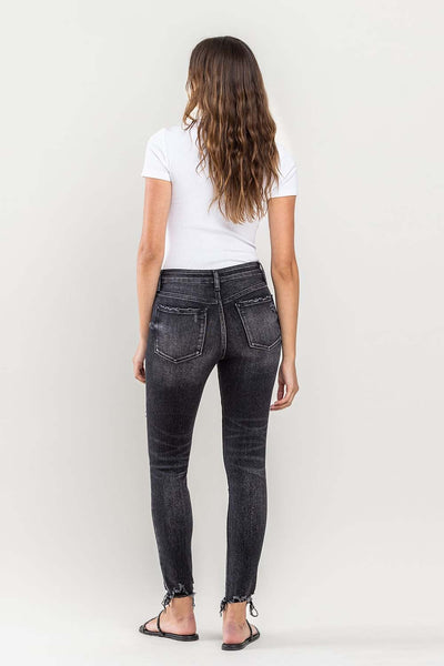 Lovervet Raw Hem Cropped Skinny Jeans