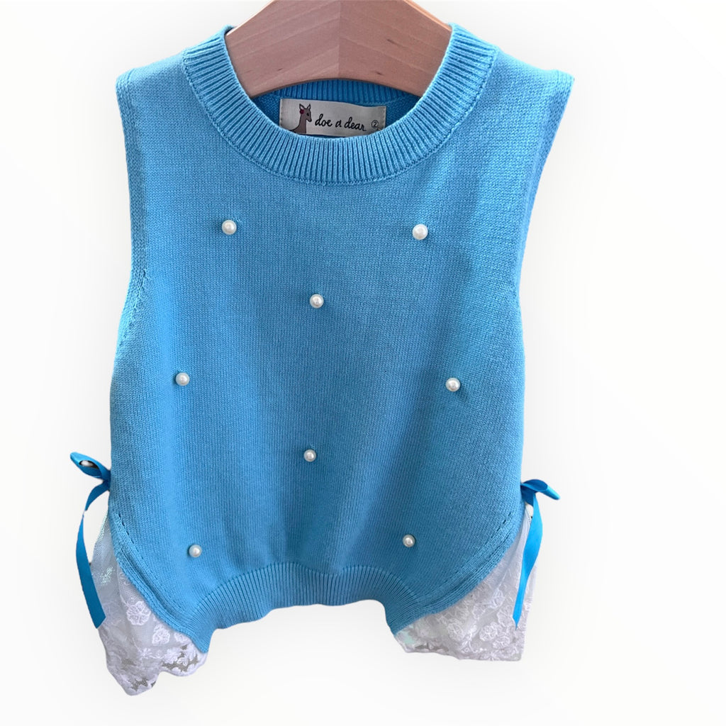 Early Morning Pearl Accent Sweater Vest